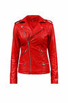 W005 South Side Serpents Red Leather Jacket