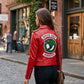 W005 South Side Serpents Red Leather Jacket