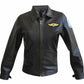 W006 Kelly McGillis Top Gun Black Fashion Real Leather Women's Military Style Jacket