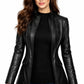 W013 Battlestar Galactica Lucy Lawless Coat Real  Leather Classic Women Jacket