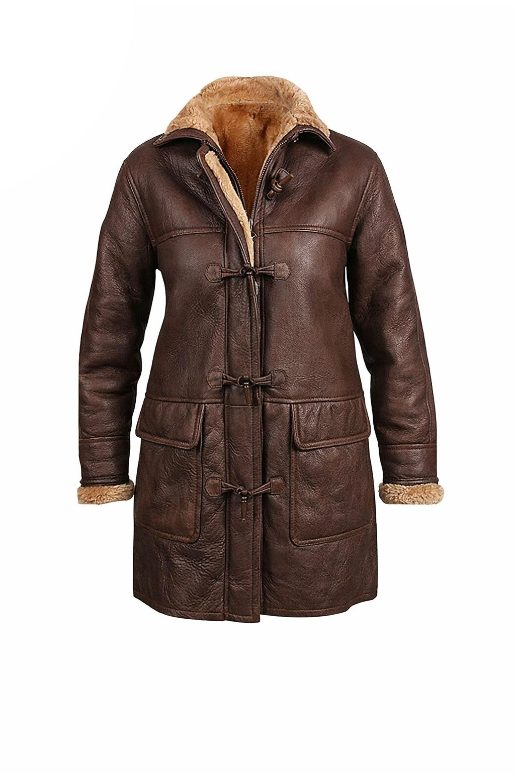 WFC01 Women Winter Classic Coat B3 Aviator Fur Shearling Hooded Jacket For Sale