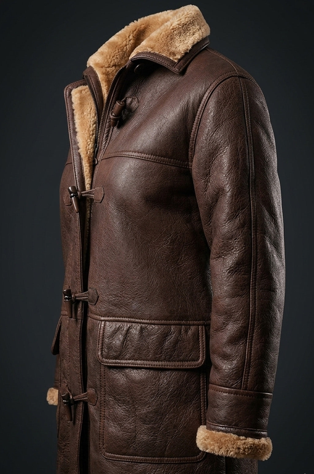 WFC01 Women Winter Classic Coat B3 Aviator Fur Shearling Hooded Jacket For Sale