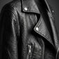 WLJ04 HoL Brand Black Biker Motorcycle Wear Real Leather Jacket For Women's