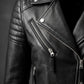 Classic Biker Fashion Women's Black Jacket Real Leather Biker Ladies Jacket | Sale
