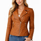 WLJ10 Women's Biker Ladies 100% Real Leather Biker Cafe Racer Zipper Best Jacket