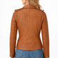 WLJ10 Women's Biker Ladies 100% Real Leather Biker Cafe Racer Zipper Best Jacket
