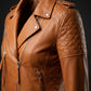 WLJ10 Women's Biker Ladies 100% Real Leather Biker Cafe Racer Zipper Best Jacket