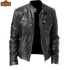 Men Vintage Café Racer Black Retro Biker Stylish Genuine Leather Jacket | On Sale