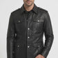 M004 Cafe Racer German Panzer Brown Coat for Men's