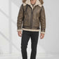 B014 RAF B3 Detachable Hood Aviator Winter Khaki Men's Jacket