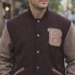MDJ07 Men's Hotline Miami B Logo Varsity Real Wool Bomber biker Classic Unisex Jacket