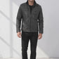 Men Vintage Black Classic Distress Wax Motorcycle Real Leather Biker Jacket