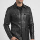 M026 Men's Blazer Wear Coat Classic Formal Easy Rider Genuine Leather Jacket