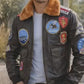 MMJ01 Top Gun: Tom Cruise Movie A2 Real Cow Leather Jacket