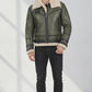 B013 HoL RAF B3 Men's Aviator WWII Genuine Green Winter Jacket