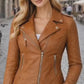 WLJ10 Women's Biker Ladies 100% Real Leather Biker Cafe Racer Zipper Best Jacket