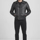 M075 Black Brando Real Leather Jacket