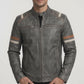M009 Retro-2 Men Biker Vintage Motorcycle Distressed Leather Jacket