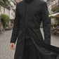 C007 Matrix Neo Twill Coat Keanu Reeves Black Trench for Men's