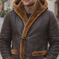 MFC04 RAF B3 Real Shearling Inner Real Quality Fur Sheep Genuine Leather Bomber Coat