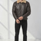 B018 Aviator B3 Real Leather Shearling Sheepskin Flying Pilot Warm Winter World War Jacket