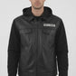 M016 Fashion (SOA) Sons of Anarchy Hoodie Style Black Men's Jacket