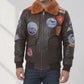 MMJ01 Top Gun: Tom Cruise Movie A2 Real Cow Leather Jacket