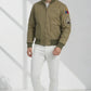 MCJ01 Fury Brad Pitt Tanker Style WWII US Military Khaki Real Cotton Jacket For Men's
