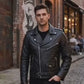 M075 Black Brando Real Leather Jacket