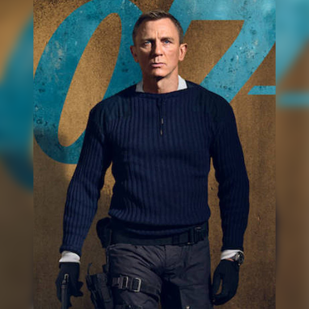 No Time To Die James Bond Blue Sweater M062