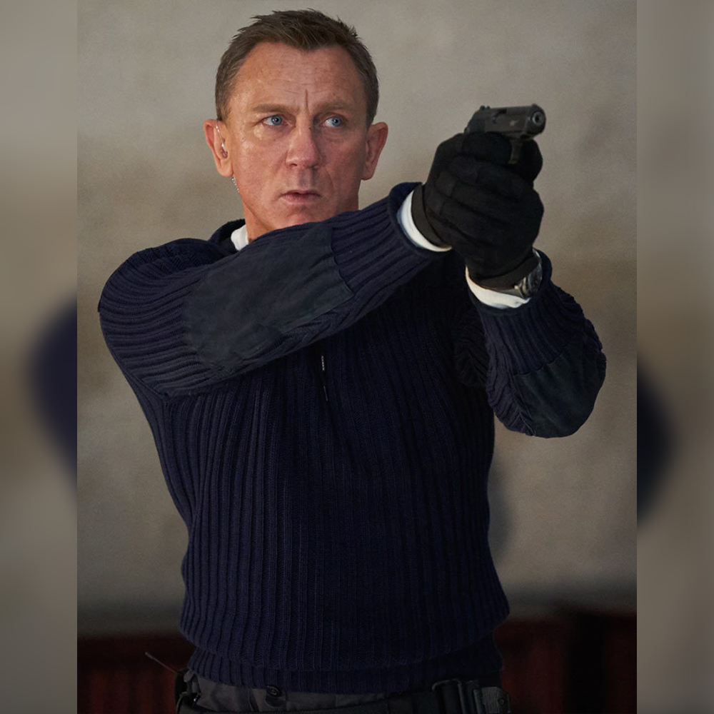 No Time To Die James Bond Blue Sweater M062