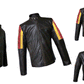 M019 HoL Brand German Flag Brown Genuine Leather Jacket For Men's