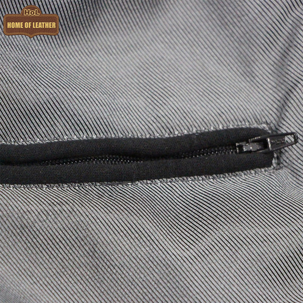 MDJ05 Men's Denim Sleeves Less Detachable Hooded Vest Blue Color Vest