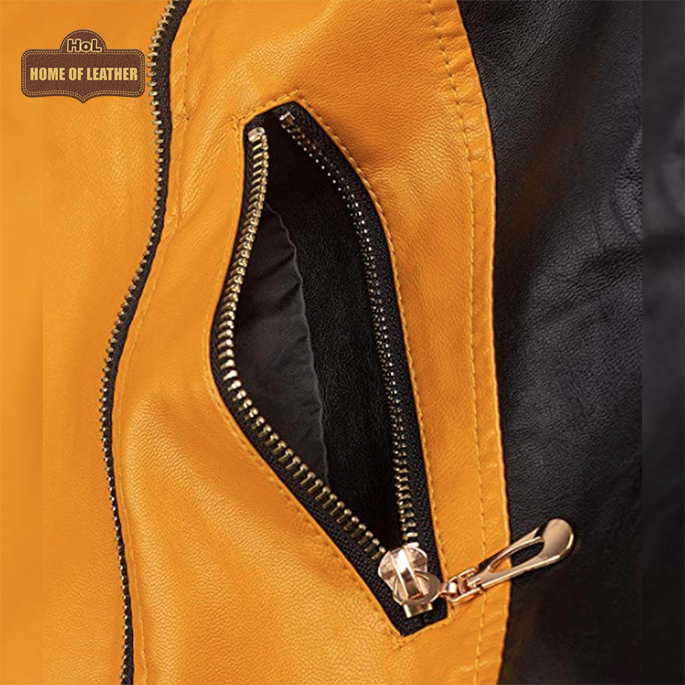 WLJ09 Women's Tanming Real Faux Leather Moto Girls Biker Slim Fit Jacket