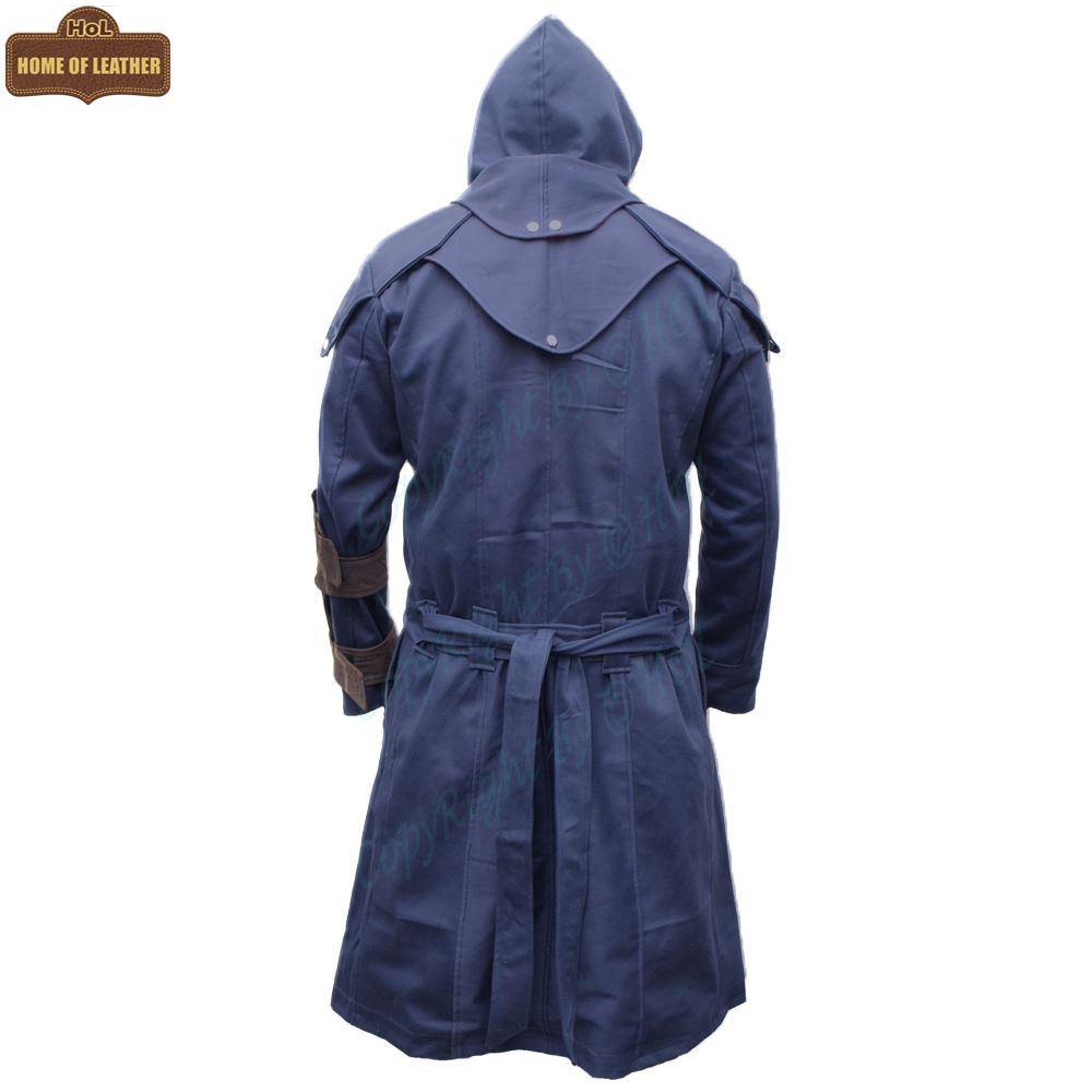 C008 Men's Unity Creed Arno Assassin's Dorian Cloak Cosplay Coat - Home of Leather