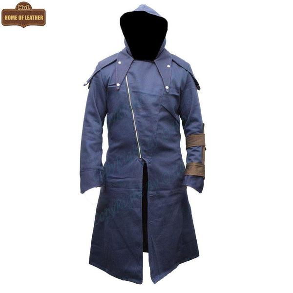 C008 Men's Unity Creed Arno Assassin's Dorian Cloak Cosplay Coat - Home of Leather