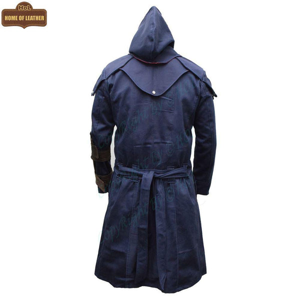 C008 Men's Unity Creed Arno Assassin's Dorian Cloak Cosplay Coat - Home of Leather