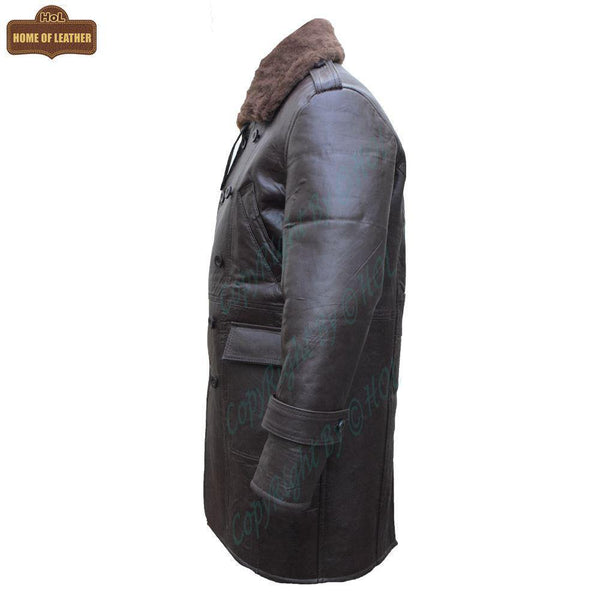 C011 RAF B3 Real Shearling Inner Fur Sheep Leather Coat - Home of Leather