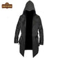C019 Assassins Creed Men's Gray Syndicate Jacob Frye Trench Real Leather Wool Coat Men's Coat - Home of Leather 