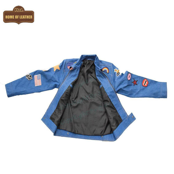 D1 Taron Egerton Rocketman Elton John Fashion Denim Jacket - Home of Leather