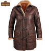 F006 Women Coat B3 Aviator Fur Shearling Hooded Jacket - Home of Leather