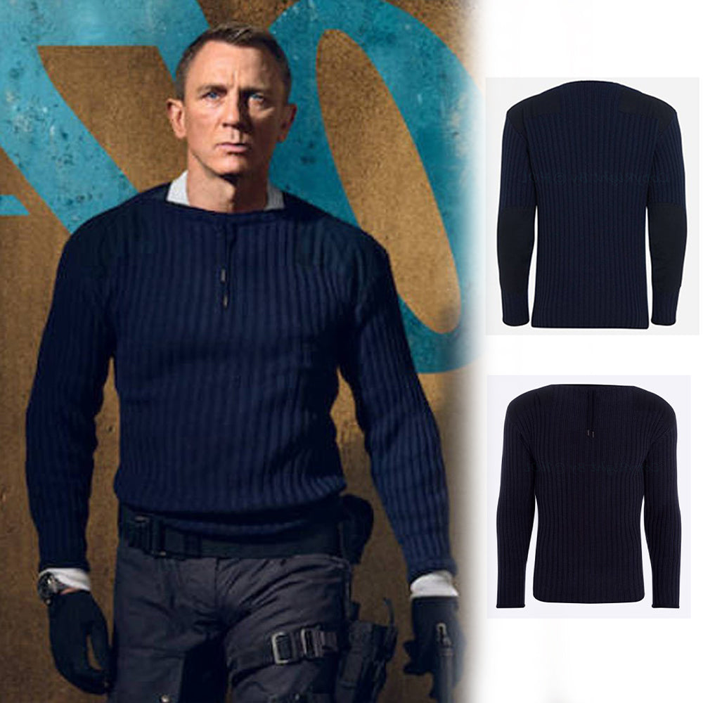 No Time To Die James Bond Blue Sweater M062