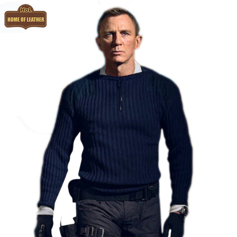 No Time To Die James Bond Blue Sweater M062