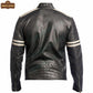 M003 Cafe Racer Black Vintage Retro 1 Men's Jacket 2020 - Home of Leather