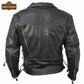 M049 Bike Wear Terminator Fashion Black Motorcycle Real Leather Jacket For Men - Home of Leather