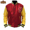 M060 Superman Smallville Crows Clark Kent Varsity Letterman Red Fleece Men's - Home of Leather