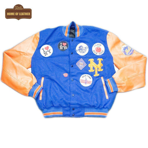 M083 Packer X Starter Coming to America New York Mets Men's Jacket - Home of Leather