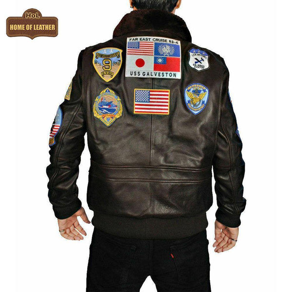 Top Gun: Tom Cruise Movie A2 M020 Cow Leather Jacket - Home of Leather