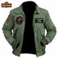 US Army Tom Cruise Top Gun M058 Green Cotton Jacket - Home of Leather