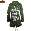 W007 Melania Trump Jacket Graffiti Printed Coat I really don't care, do u? - Home of Leather